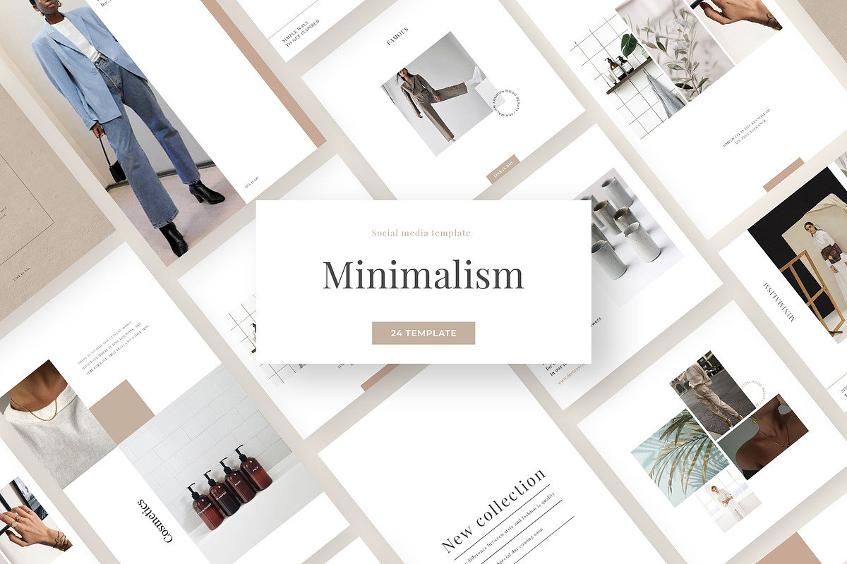 Minimalism - social media template, a Social Media Template by Digital Breath templates (Photo 1 of 5)
