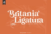 Britania Ligatura, a Font by Aluyeah Studio (Thumbnail 2 of 16)