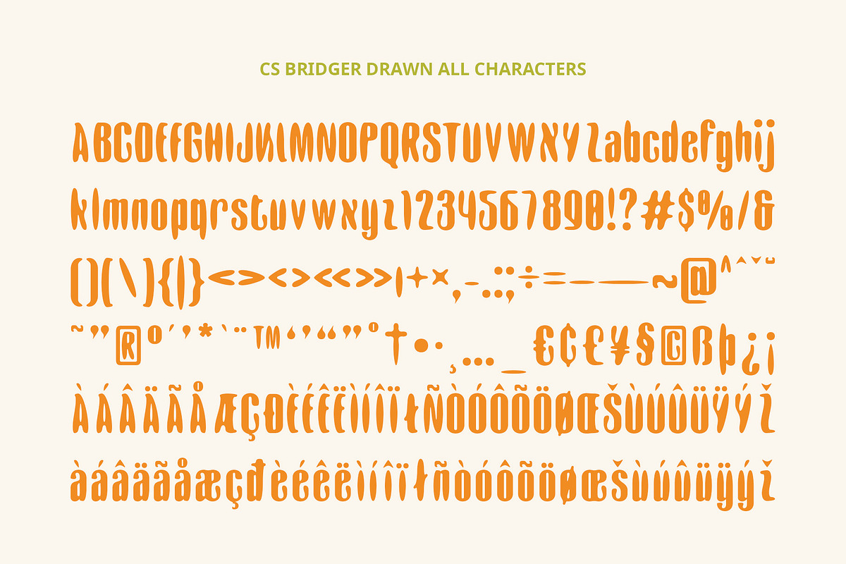 CS Bridger Drawn, a Sans Serif Font by Craft Supply Co. (Photo 8 of 8)