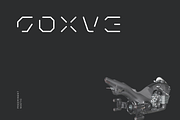 Goxve Futuristic Tech Font, a Font by baqoos (Thumbnail 1 of 7)