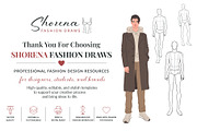 Male Fashion Figure Croquis, a Person Illustration by Shorena Fashion Draws (Thumbnail 7 of 7)