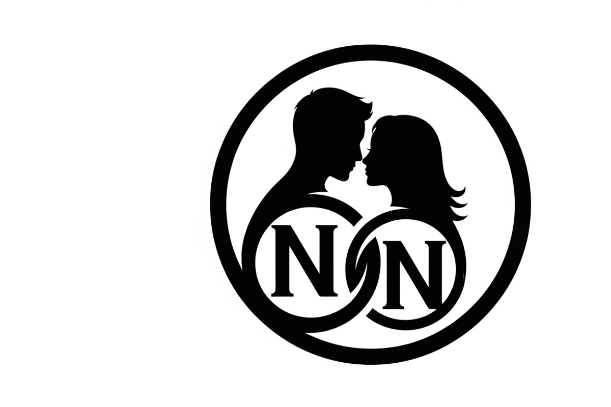 couple initial circle monogram, an Illustration by Amazin_art (Photo 13 of 31)