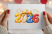 Faux Yarn New Year 2026 Png, an Illustration by DreamPrint404 (Thumbnail 5 of 6)