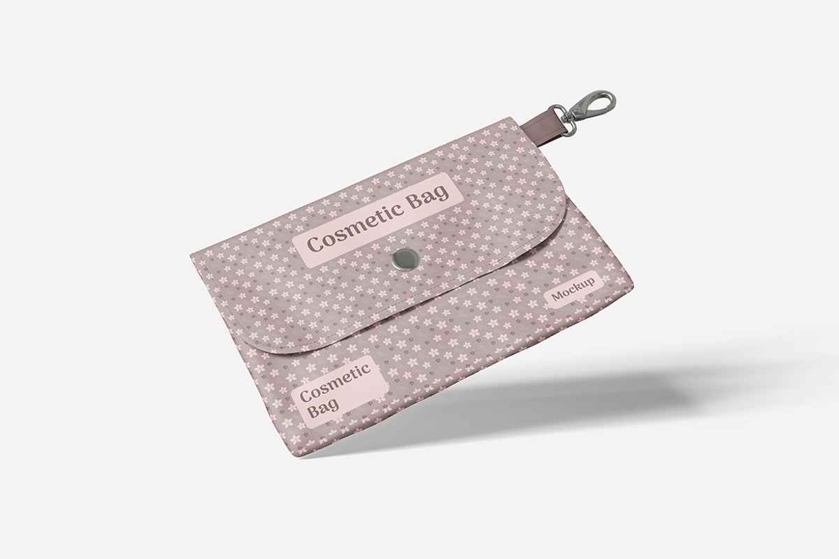 Cosmetic Bag Mockup PSD, an Advertising Mockup by Indah (Photo 4 of 6)