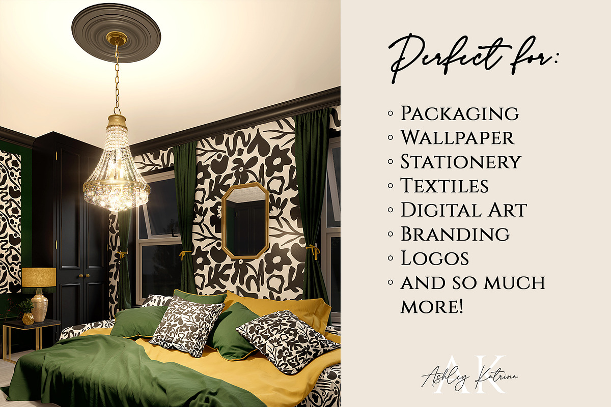 Abstract Floral Elements & Patterns, an Illustration by Ashley Katrina (Photo 4 of 8)