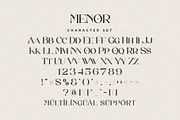 Menor - Stylish Serif Font, a Serif Font by Aqeel_Art (Thumbnail 10 of 10)