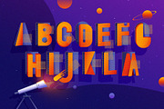 Space Voyage - Retro Design Toolkit, an Object Illustration by Polar Vectors (Thumbnail 2 of 23)