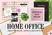 HOME OFFICE - Digital stationery, an Object Graphic by Instagram templates E.B. (Thumbnail 1 of 7)