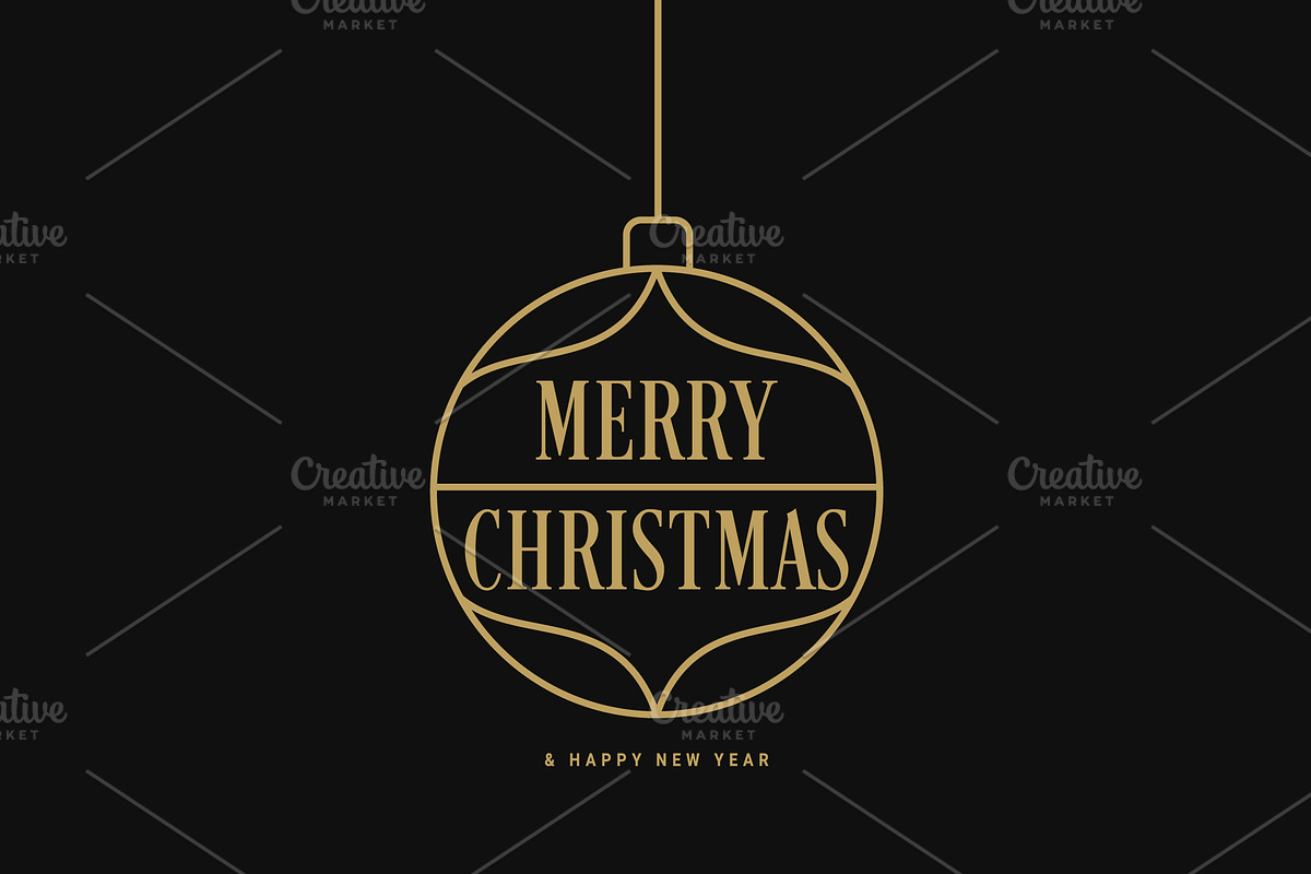 Christmas Ball Decor, an Illustration by PushLogo