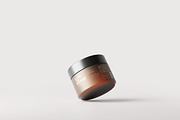 Frosted Amber Glass Jar Mockups, a Packaging Mockup by MockupFree.Net (Thumbnail 2 of 6)