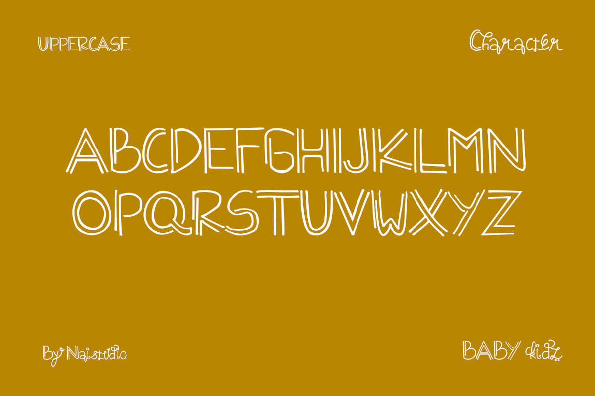 Baby Kidz - Creative Font Duo, a Font by Naistudio (Photo 2 of 7)