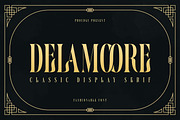 Delamoore - Classic Display Serif, a Serif Font by Almarkhatype (Thumbnail 1 of 10)