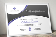 Curve Bar Modern Certificate (pptx), a Stationery Template by Inkpower (Thumbnail 4 of 6)