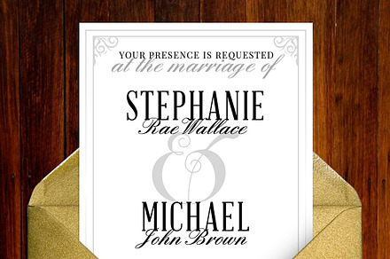 Classic B&W Wedding Suite
