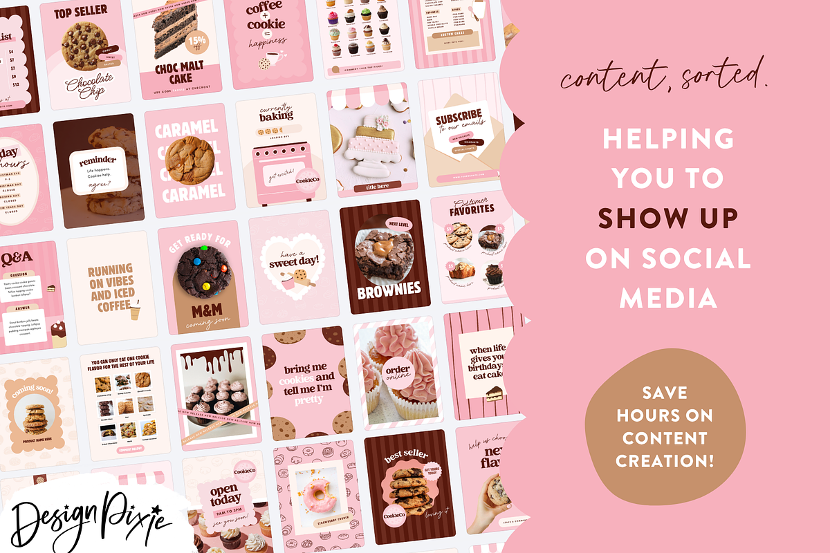 Bakery Instagram Templates Canva, a Social Media Template by Design Pixie (Photo 7 of 7)
