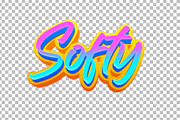 Softy PSD 3D Editable Text Effect, a Layer Style Add-On by TrueVector (Thumbnail 2 of 2)
