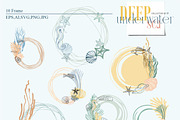 Deep underwater sea, an Animal Illustration by Collection by VY (Thumbnail 14 of 14)