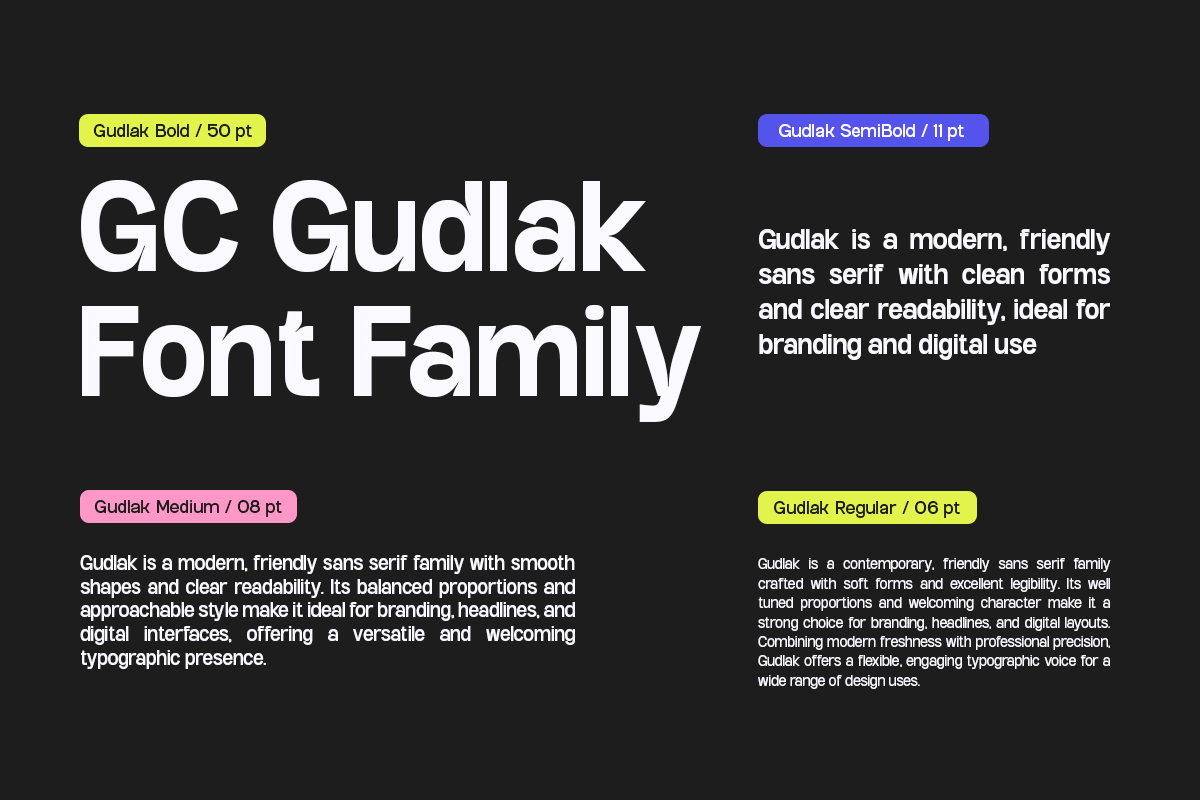 GC Gudlak - Modern Family Sans, a Sans Serif Font by Glyphonic (Photo 7 of 15)
