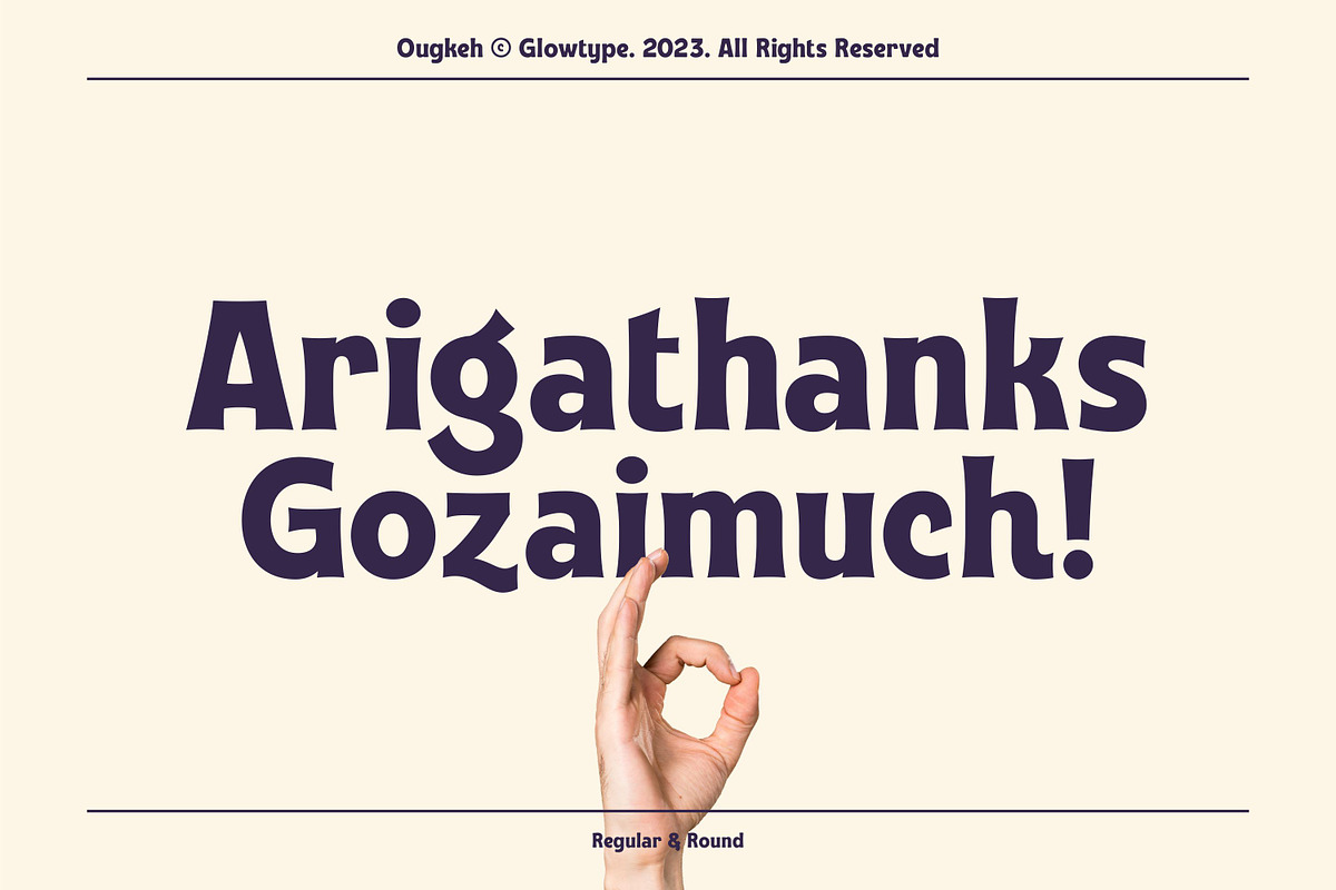 Ougkeh Typeface, a Sans Serif Font by Glowtype (Photo 11 of 11)