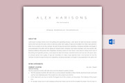 US & A4 Minimal Resume in Word, a Resume Template by paulresume (Thumbnail 1 of 3)