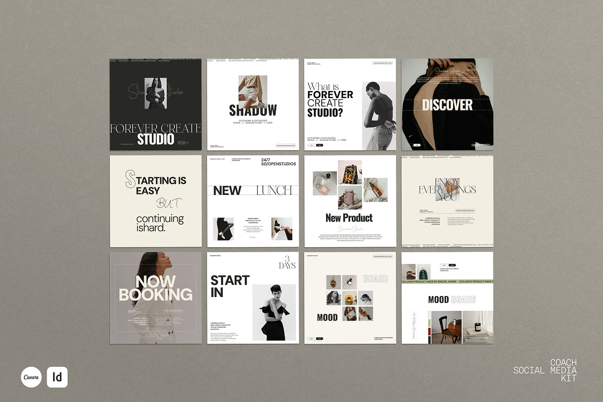 Coach | Social Media Kit Canva, a Social Media Template by creathrivestudio (Photo 9 of 14)