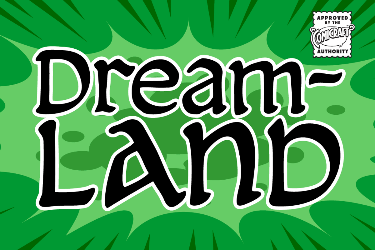 Dreamland - fantasy comic lettering