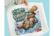 Funny Summer Capybara PNG, a Seasonal Illustration by designcity5 (Thumbnail 2 of 4)