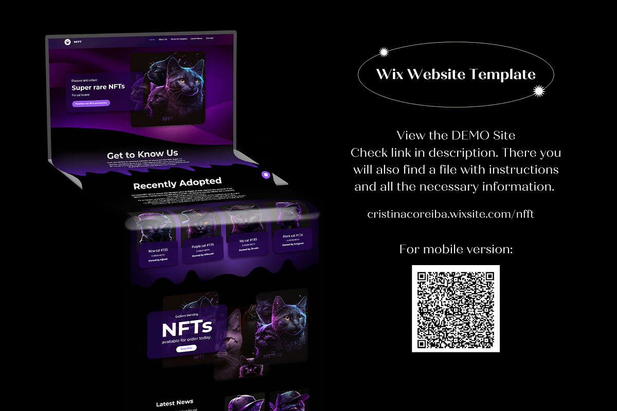 Wix Website Template NFT, a Wix Template by Wixify Studio (Photo 9 of 9)