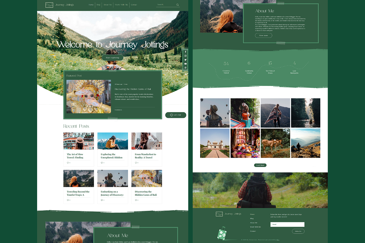Wix Website Template Travel Blog, a Wix Template by Wixify Studio (Photo 4 of 10)