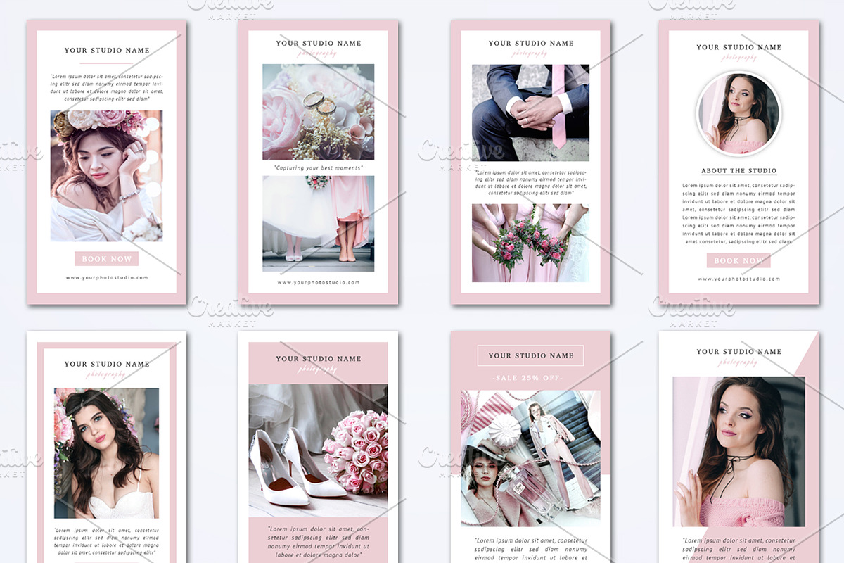 Instagram Stories Templates Set, a Social Media Template by NM-Design-Studio (Photo 2 of 2)