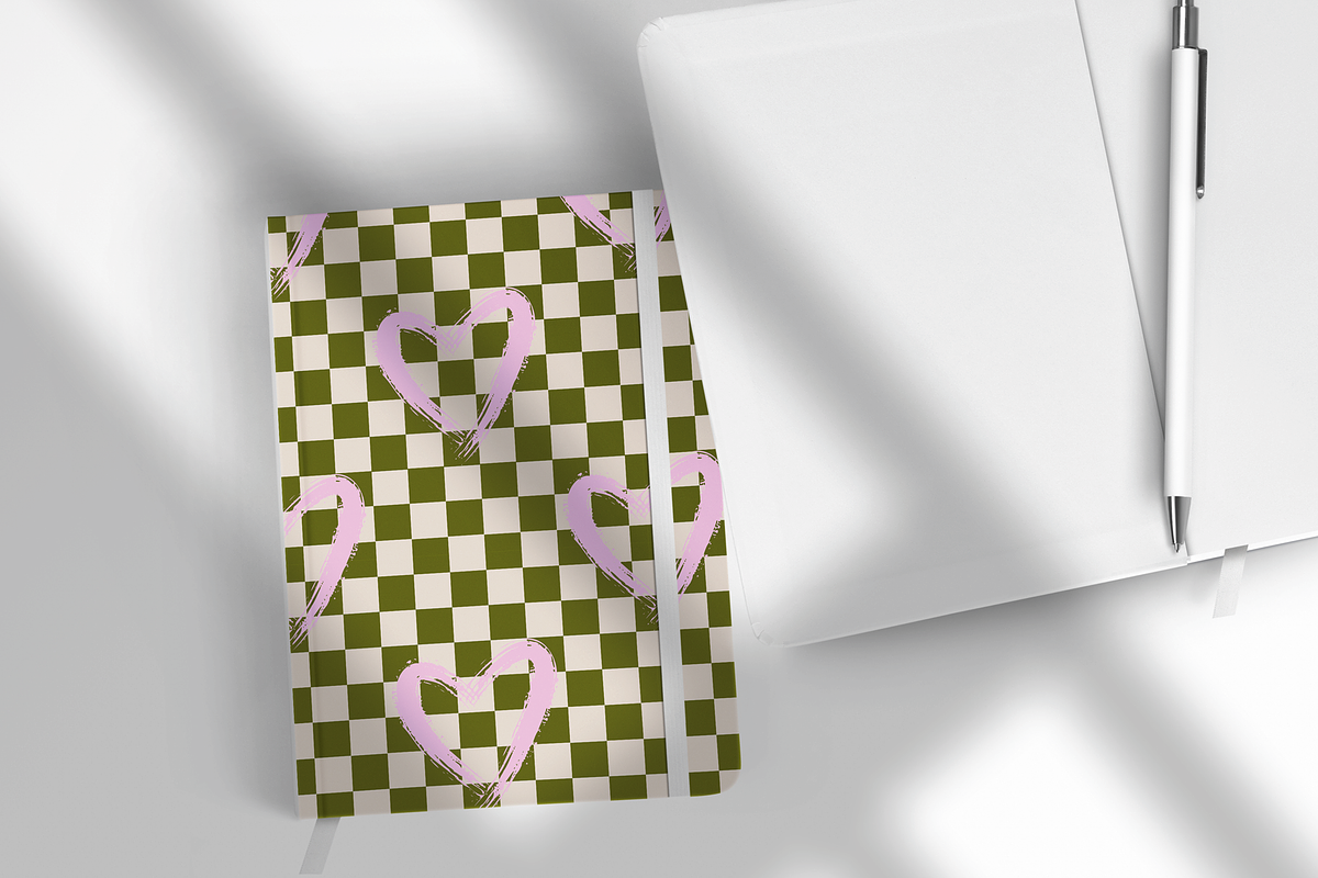 Chess Heart Seamless Pattern, a Pattern Graphic by Bonfloret Studio (Photo 3 of 3)