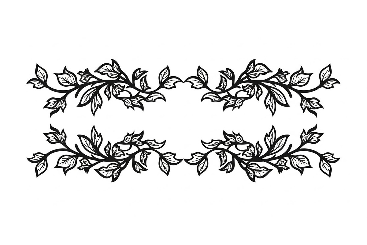 Floral Frame Ornament Vector Bundle, an Illustration by Designs_River (Photo 6 of 51)