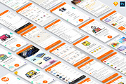 Wash It Laundry Service UI Kit, an UI Kit Template by App Innovation (Thumbnail 3 of 8)