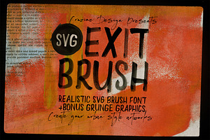 Exit Brush & SVG Font