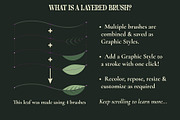 Illustrator Flower & Foliage Brushes, a Brush Add-On by The Artifex Forge (Thumbnail 5 of 16)
