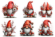 Spring Gnome Whimsical Clipart, an Illustration by Dream Creation (Thumbnail 3 of 8)