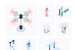 Animated Communications Icon Set