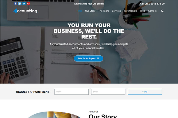 Accounting WordPress Theme - Accounting pro preview 6