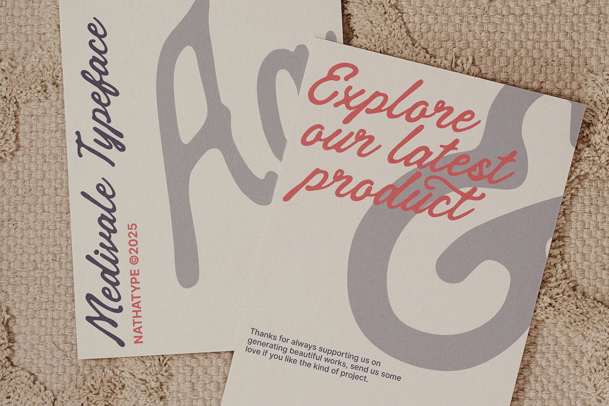 Medivale, a Handwritten Font by Nathatype (Photo 11 of 11)