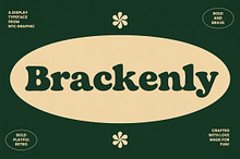 Brackenly - Retro Display Font