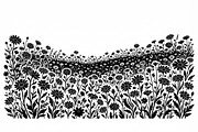 60 Daisy Flower Field Silhouette, a Seasonal Illustration by Amazin_art (Thumbnail 26 of 28)