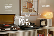 A3 Poster Mockup in Retro Scene, an Advertising Mockup by WasMockups (Thumbnail 2 of 6)