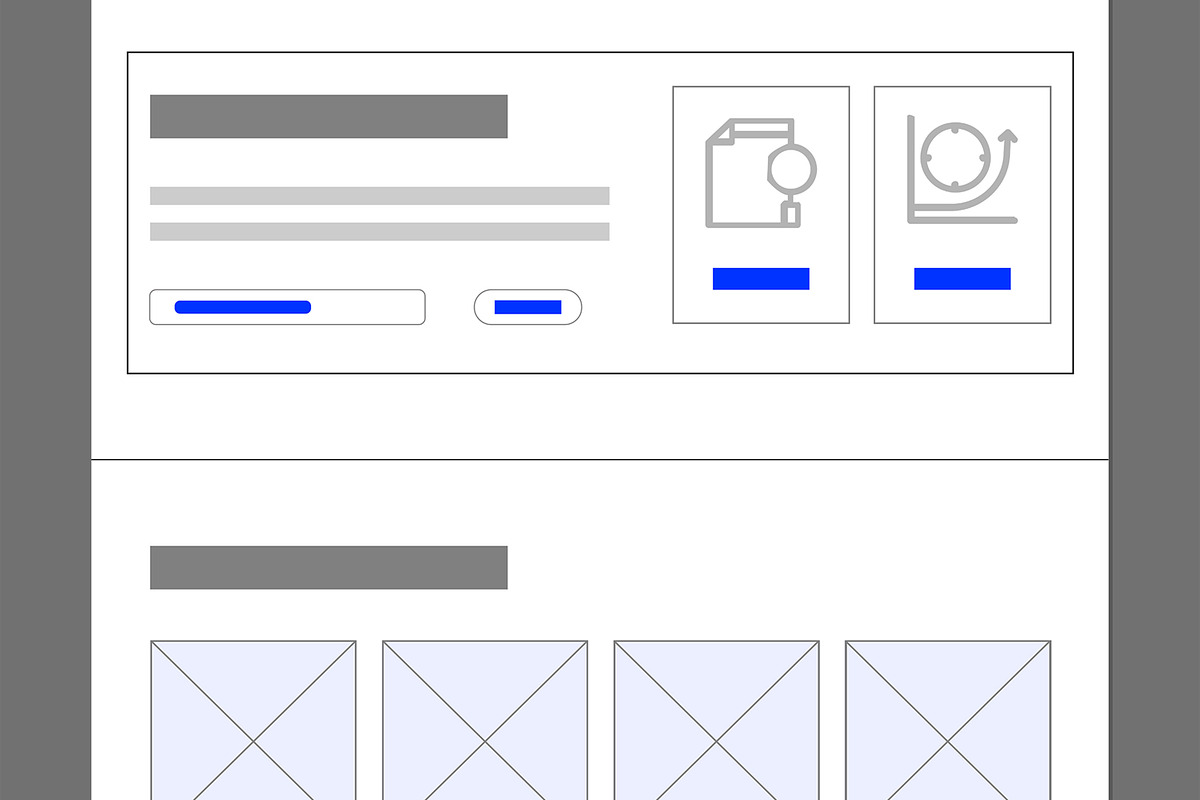 Food Wireframe Website Design