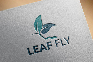 Butterfly Nature Leaf Fly Logo