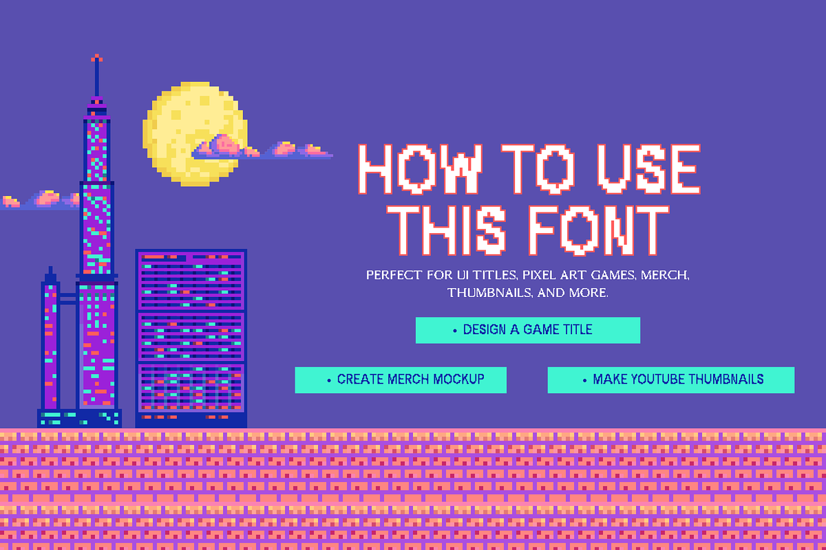Chonky Bits – A Pixel Font, a Sans Serif Font by Creativetacos (Photo 5 of 9)