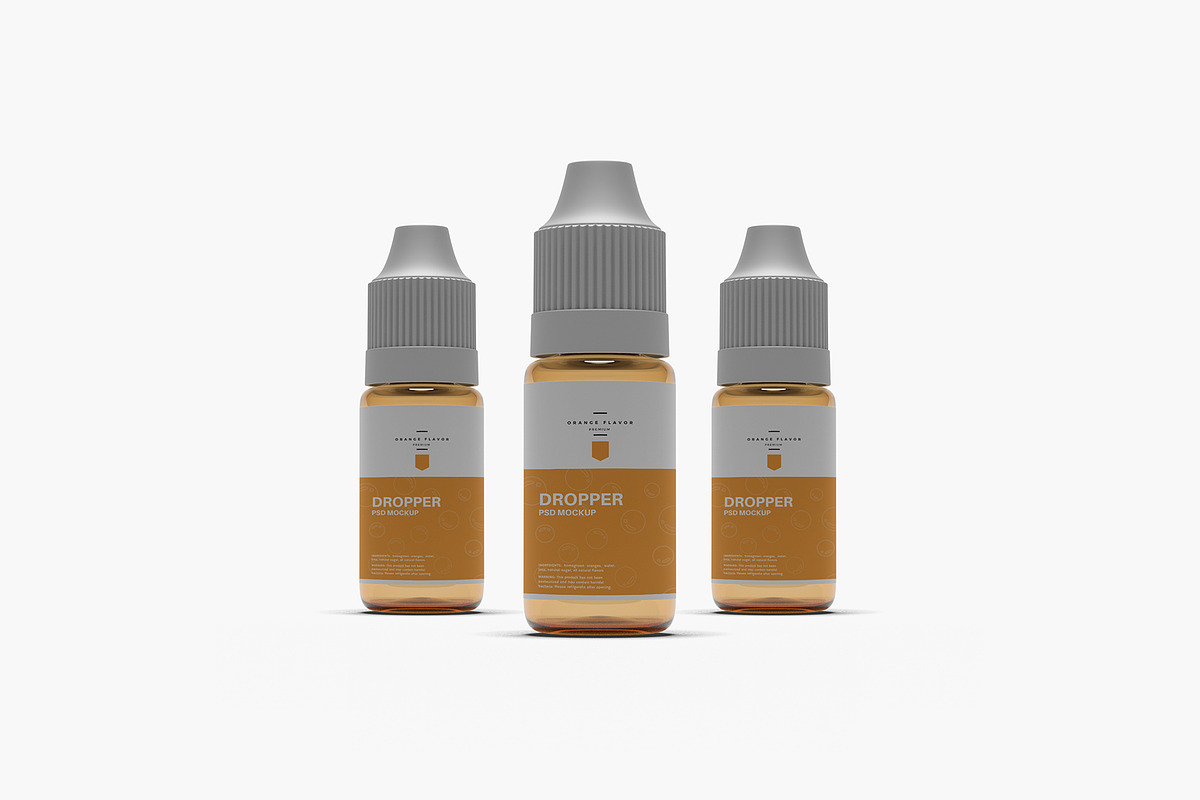 Dropper Bottle Mockup, a Cups & Container Mockup by zuhraabdullah (Photo 3 of 12)