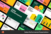 Sales Performance Chart Powerpoint, a Presentation Template by Fit-tee (Thumbnail 1 of 2)