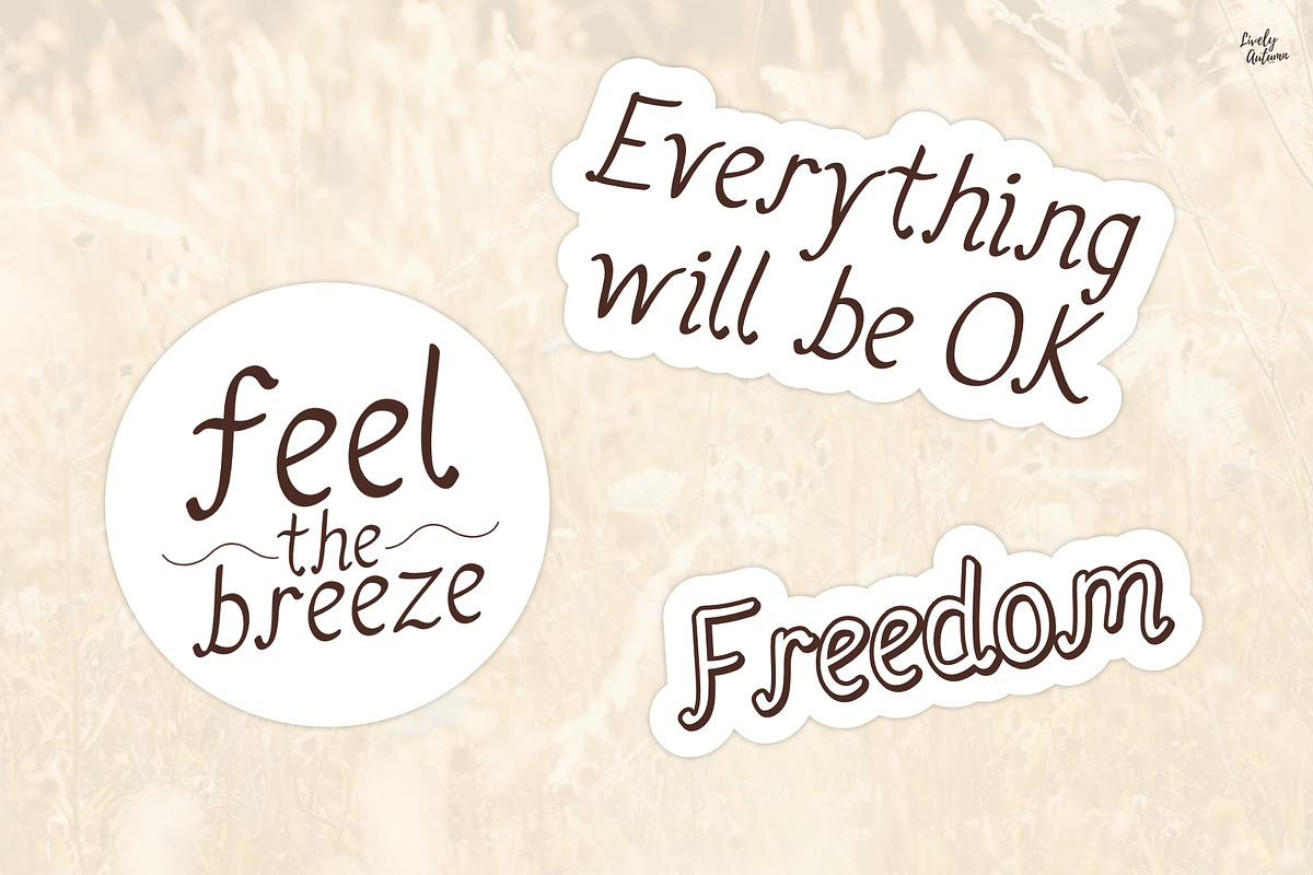 Golden Breeze | Handwriting font, a Handwritten Font by LivelyAutumn11.11 (Photo 5 of 5)