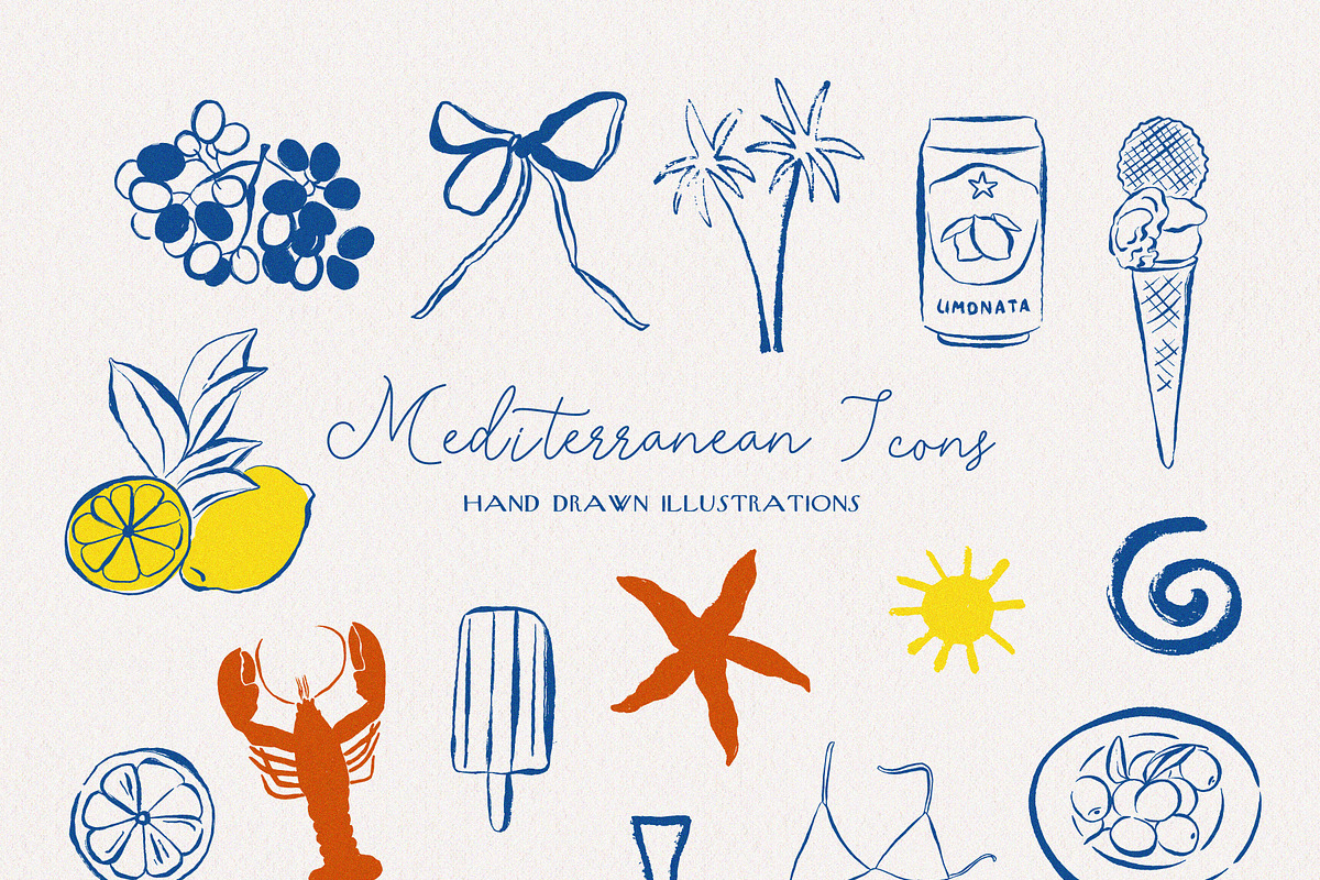 Mediterranean Summer aesthetic, an Object Graphic by lokko studio (Photo 6 of 9)