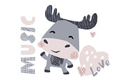 Dancing animals. Music kids vector, an Animal Illustration by MeadowFox (Thumbnail 7 of 9)